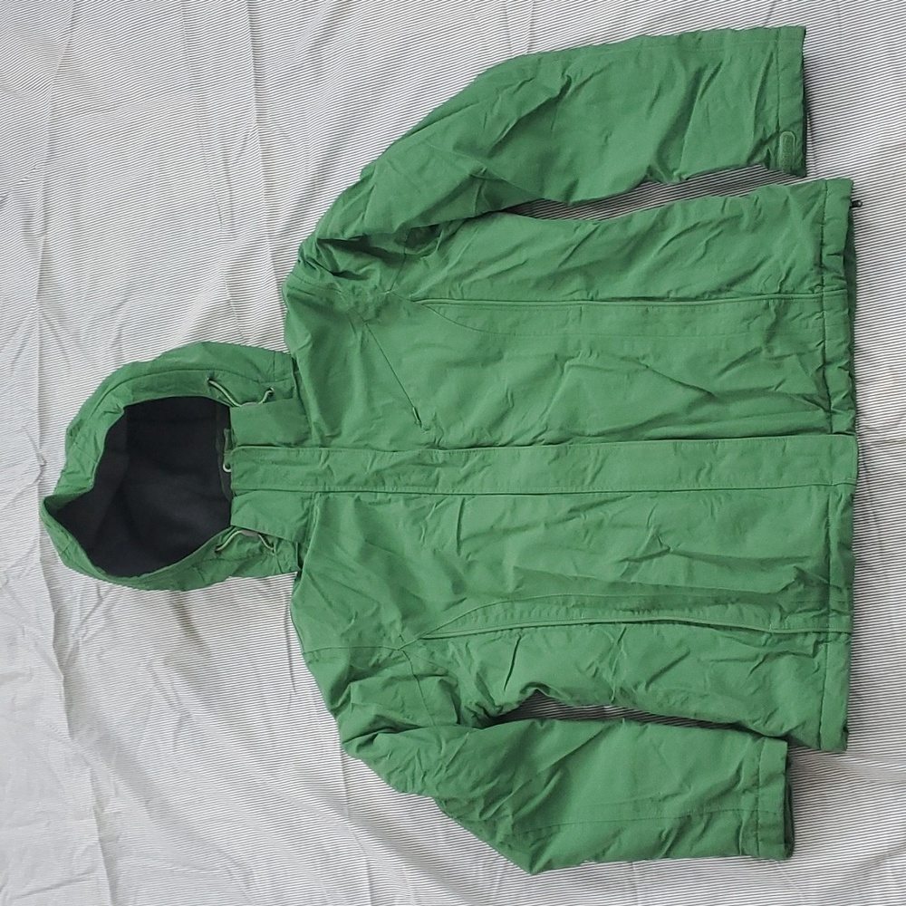 Lands End Squall Jacket Green Women's  Petite 6-8